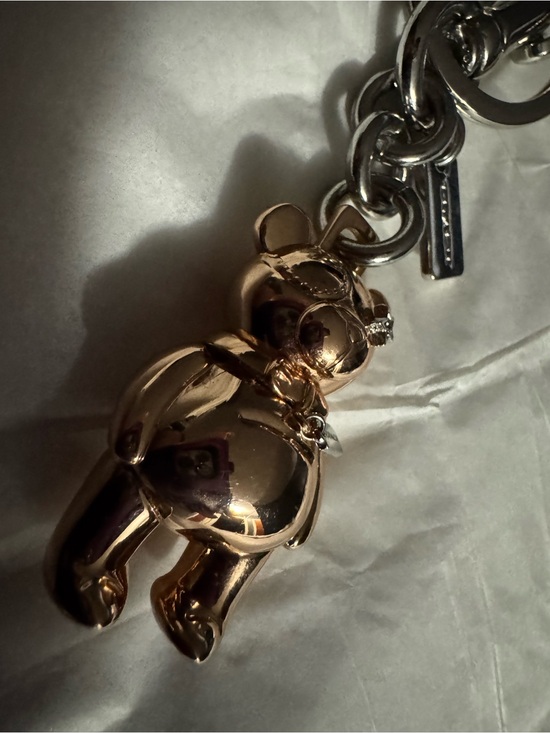 Coach Accessories - Coach Gold Bear Charm Keychain -